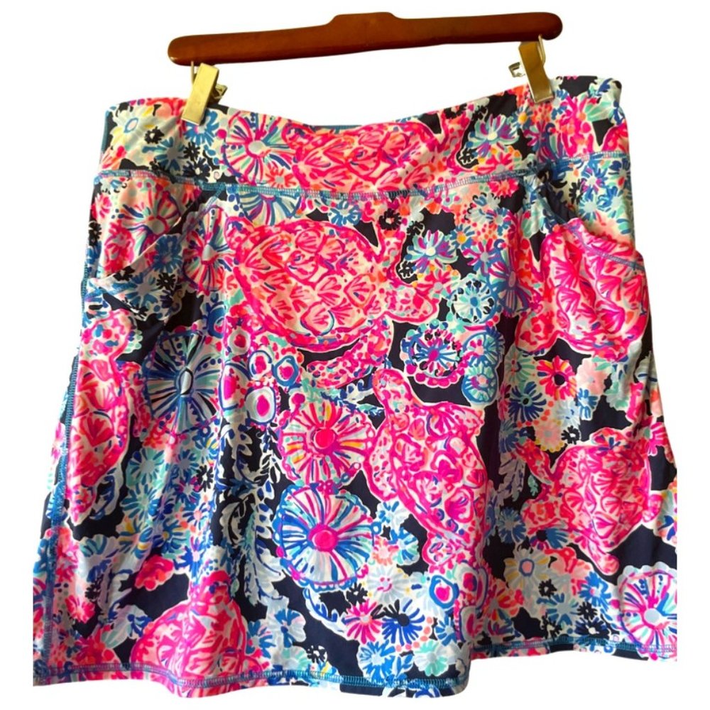 Lilly Pulitzer Multicolor Floral Print Skirt - Pink, Blue, White